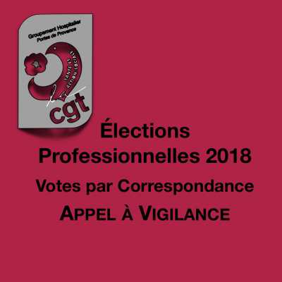 Elections professionnelles - Votes par correspondance - Appel à vigilance