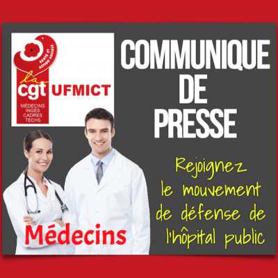 Médecins : rejoignez le mouvement de défense de l'Hôpital Public