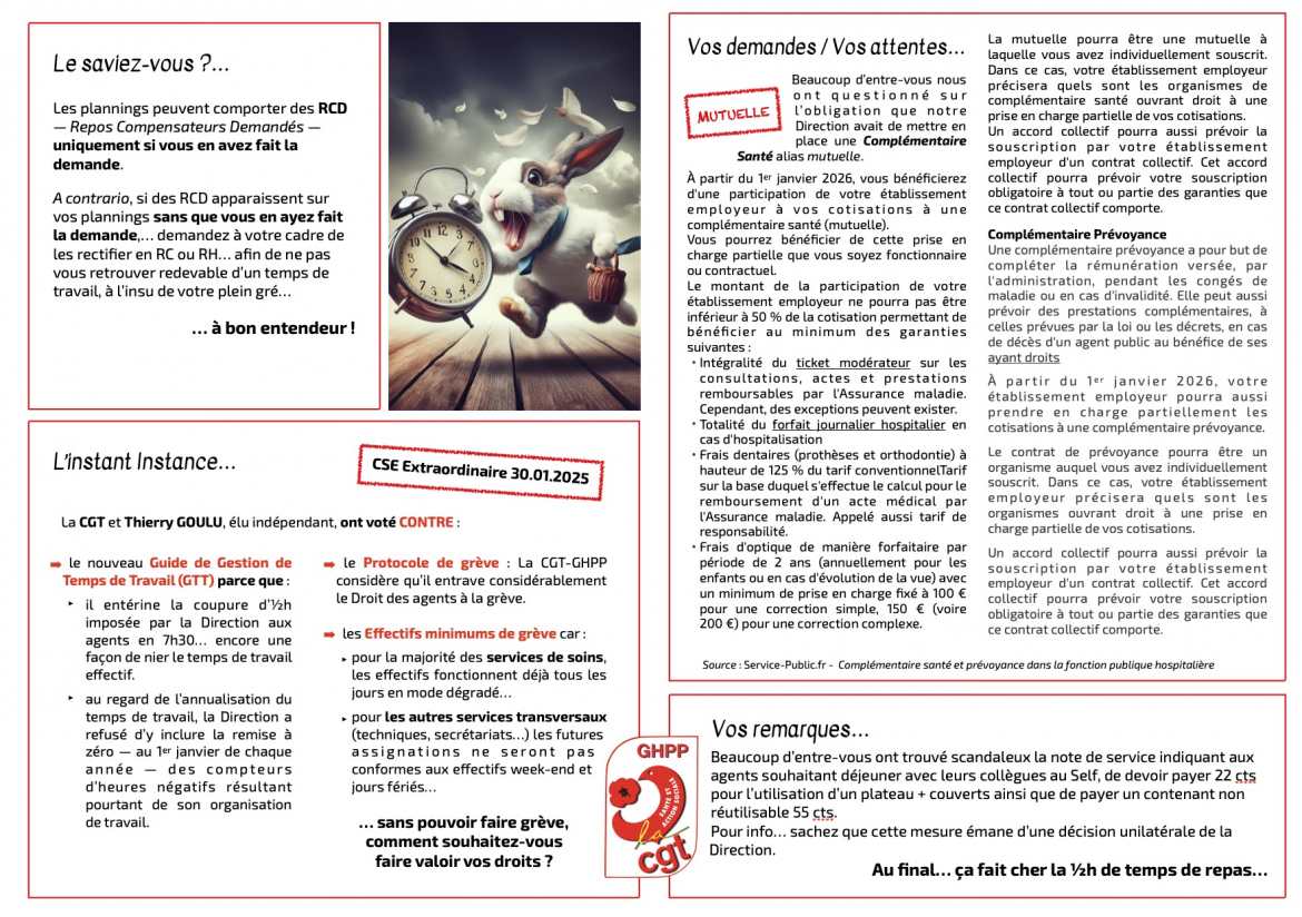 L'Alerte CGT-GHPP - N°1 Février 2025 - p.2-3