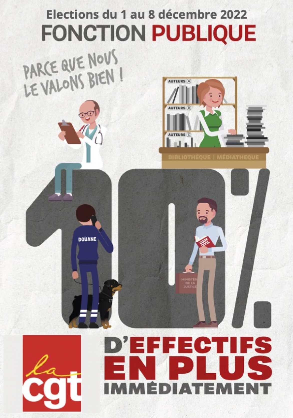 10% d'EFFECTIFS en PLUS