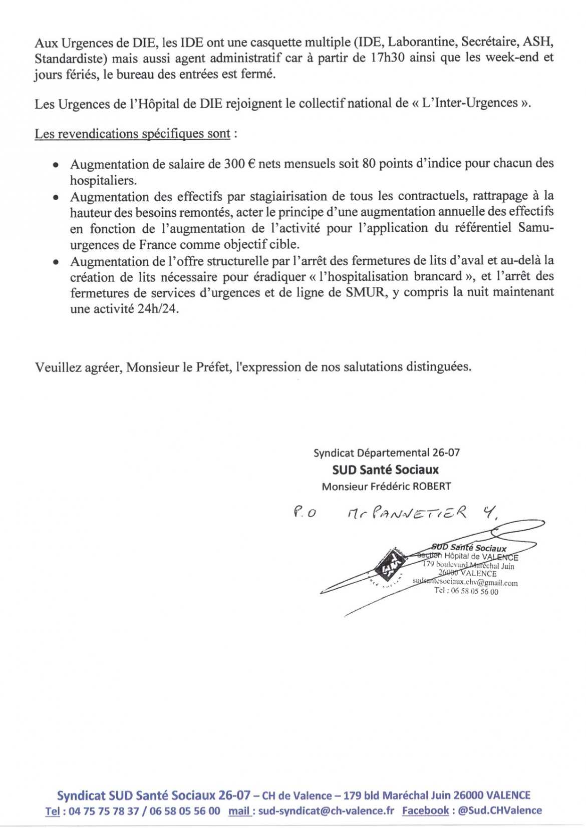 Préavis de grève illimité des Urgences de Die - 15/07/19 - Page 2