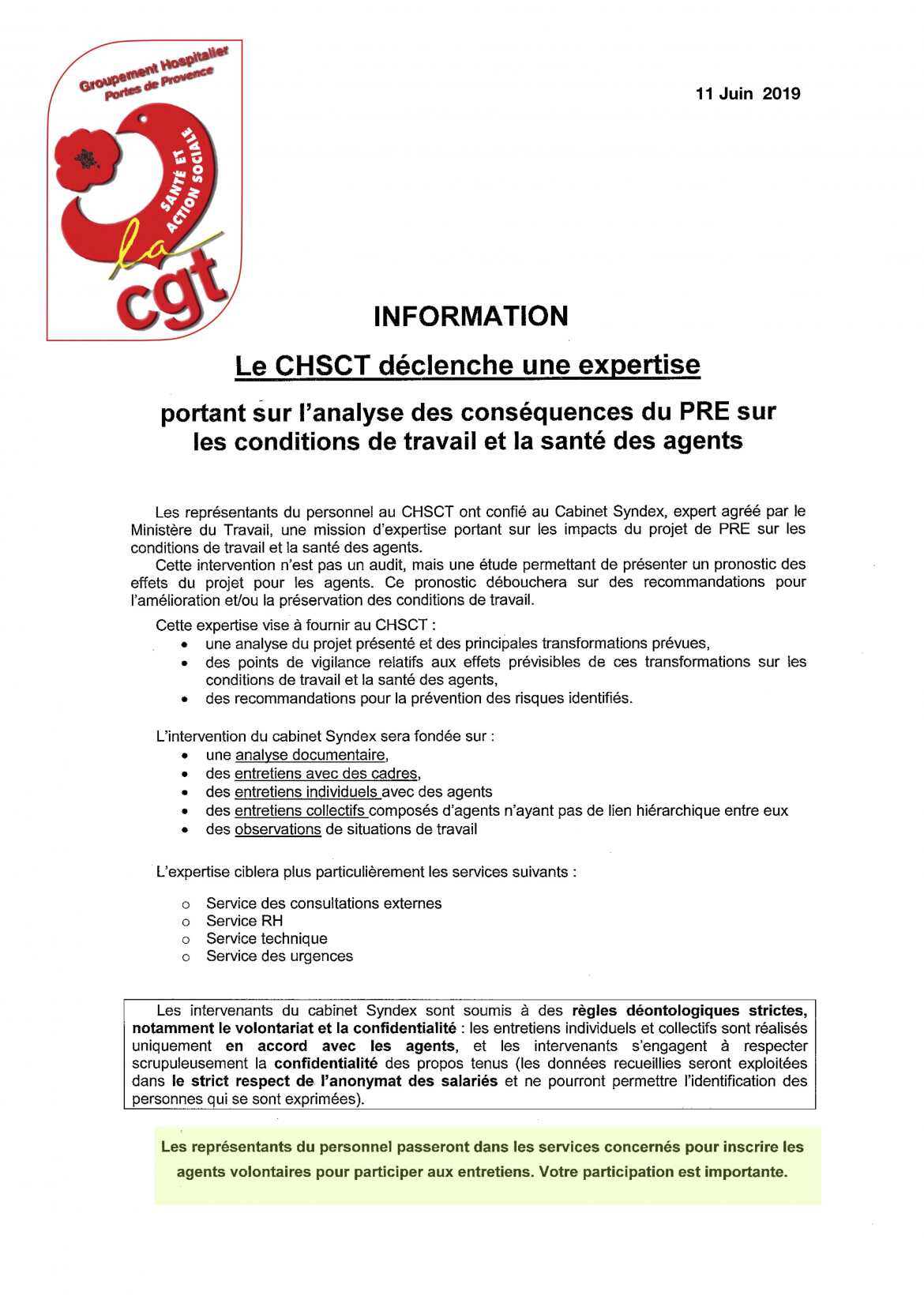 Information communiquée par le Cabinet d'Expertise Syndex.