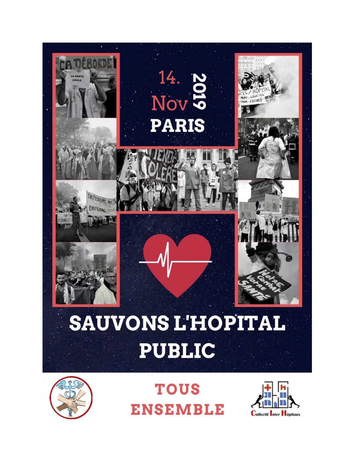Tous Ensemble le 14 Novembre 2019 - Sauvons l'Hôpital Public