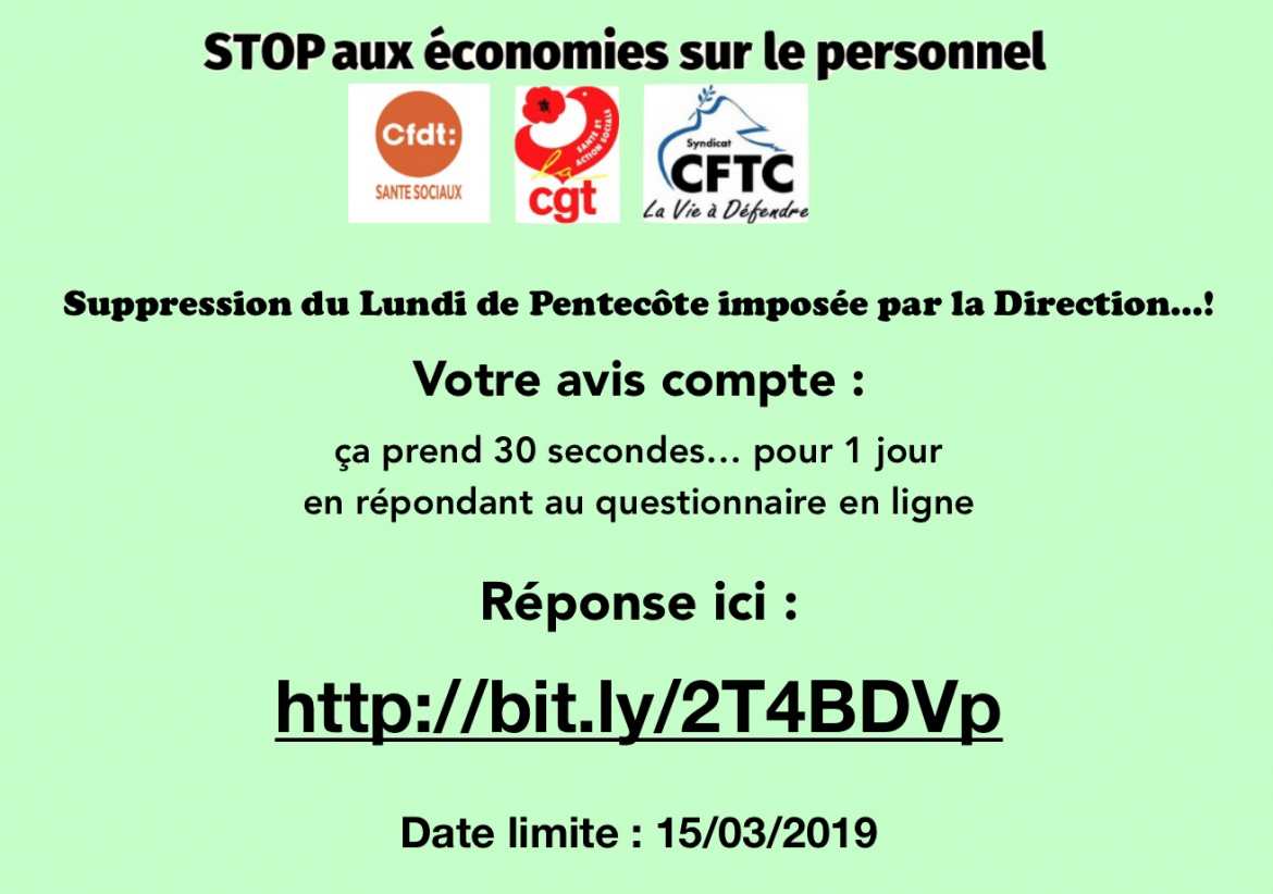 Enquête concernant la Suppression du Lundi de Pentecôte : Cliquez sur l'image pour être redirigé