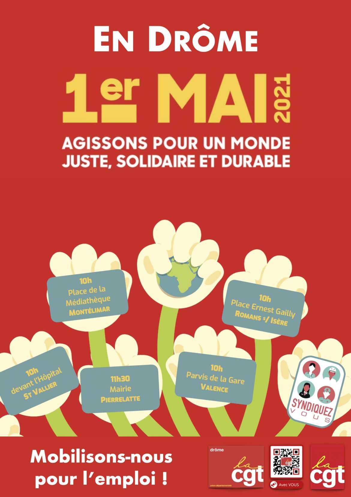 1er mai 2021 en Drôme