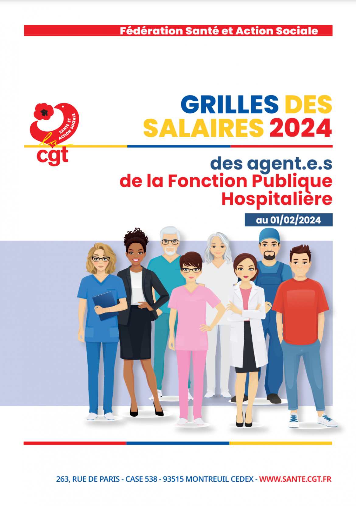 Grilles Salariales de la Fonction publique Hospitalière - 1er Février 2024