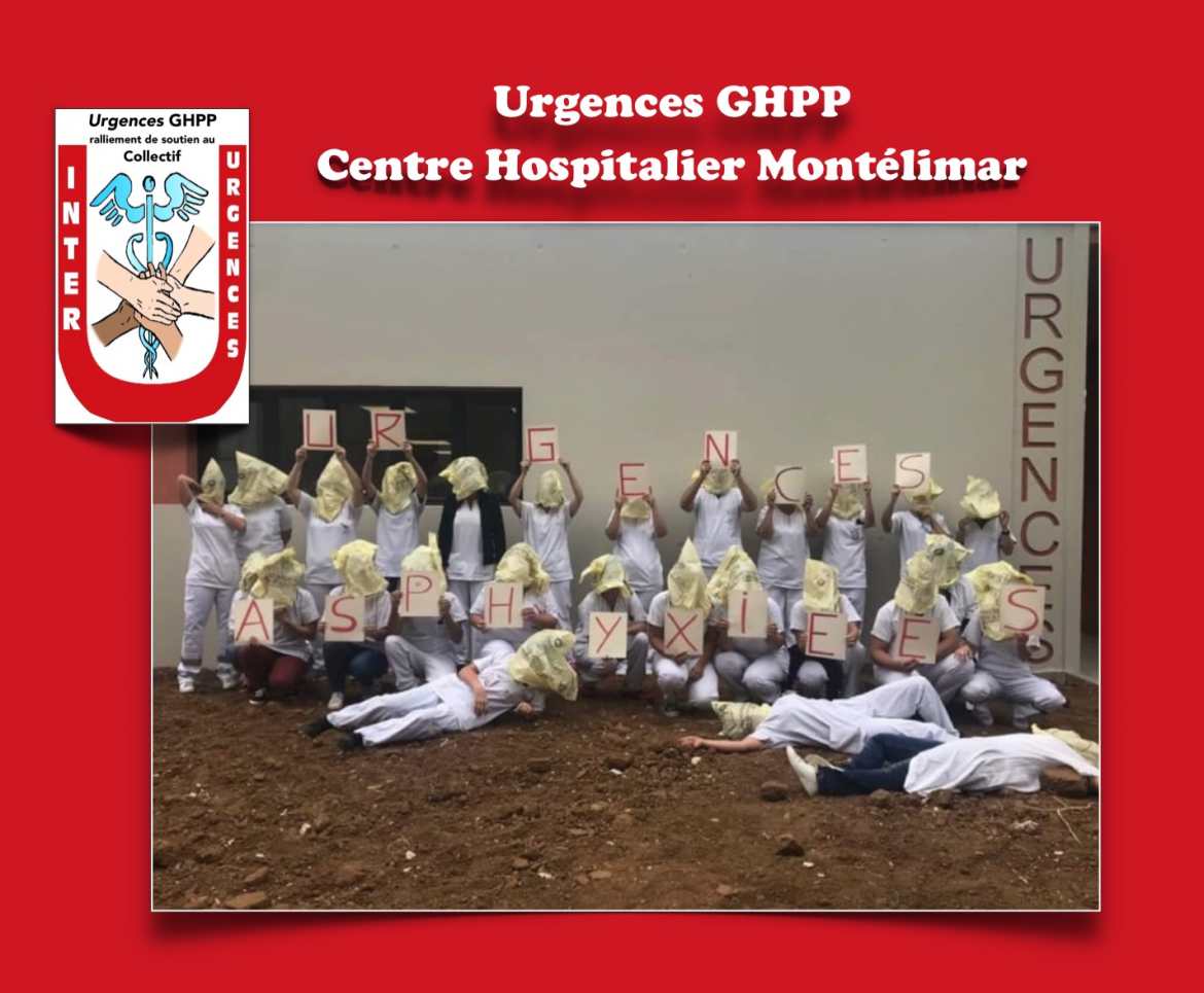 Urgences Montélimar - 10/09/19 - 12h00 -  Solidarité au Mouvement National du Collectif Inter-Urgences