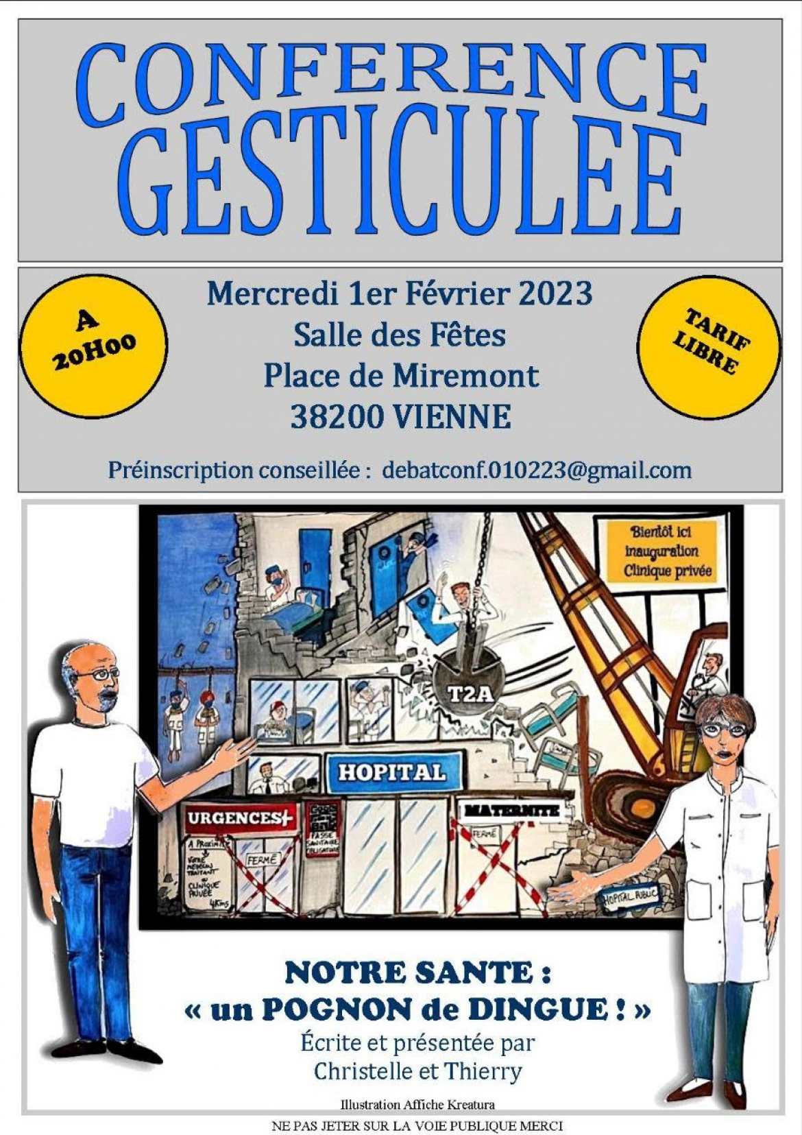 Conférence gesticulée - 20h Vienne