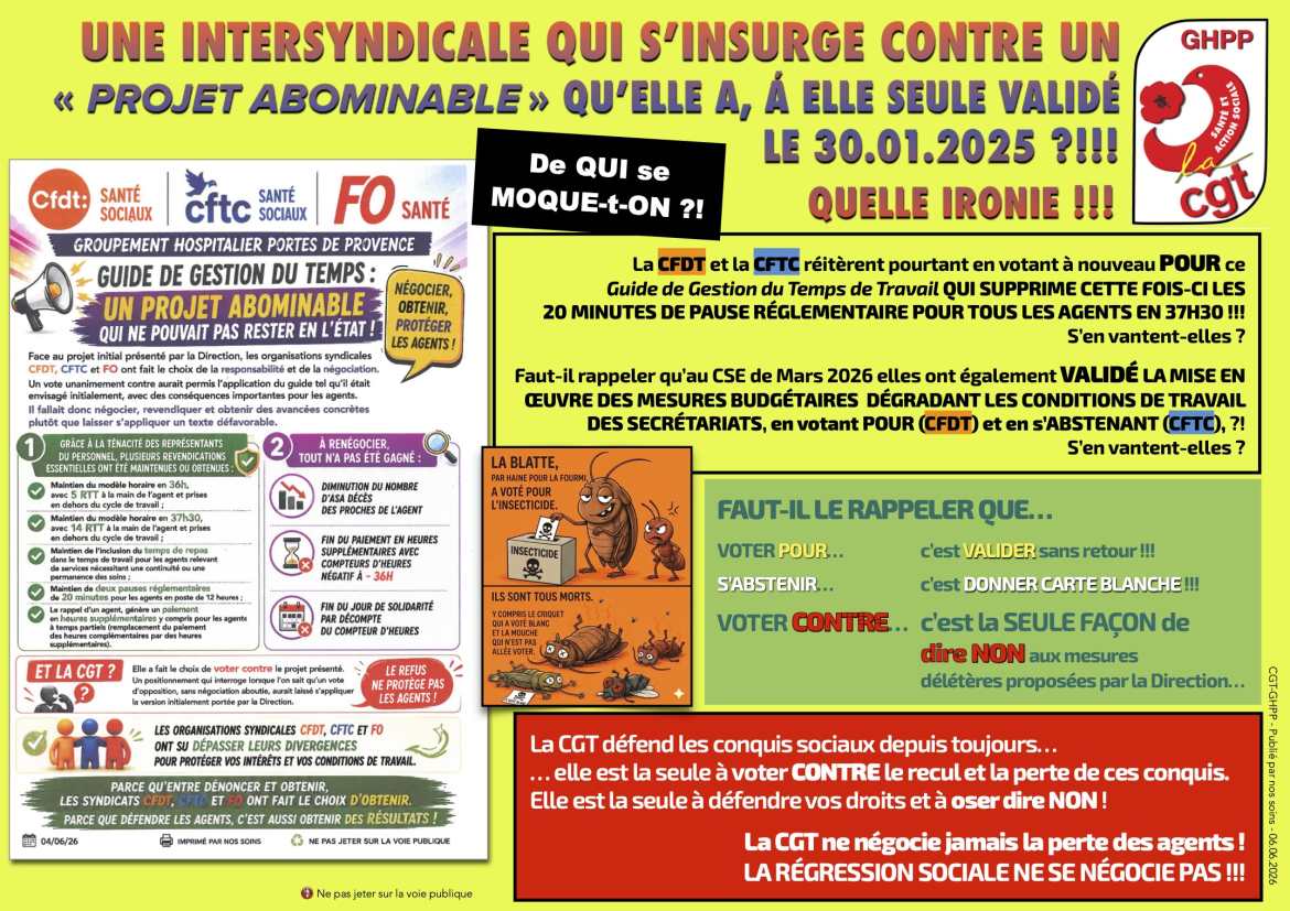 Intersyndicale pro Direction - De qui se moque-t-on ?