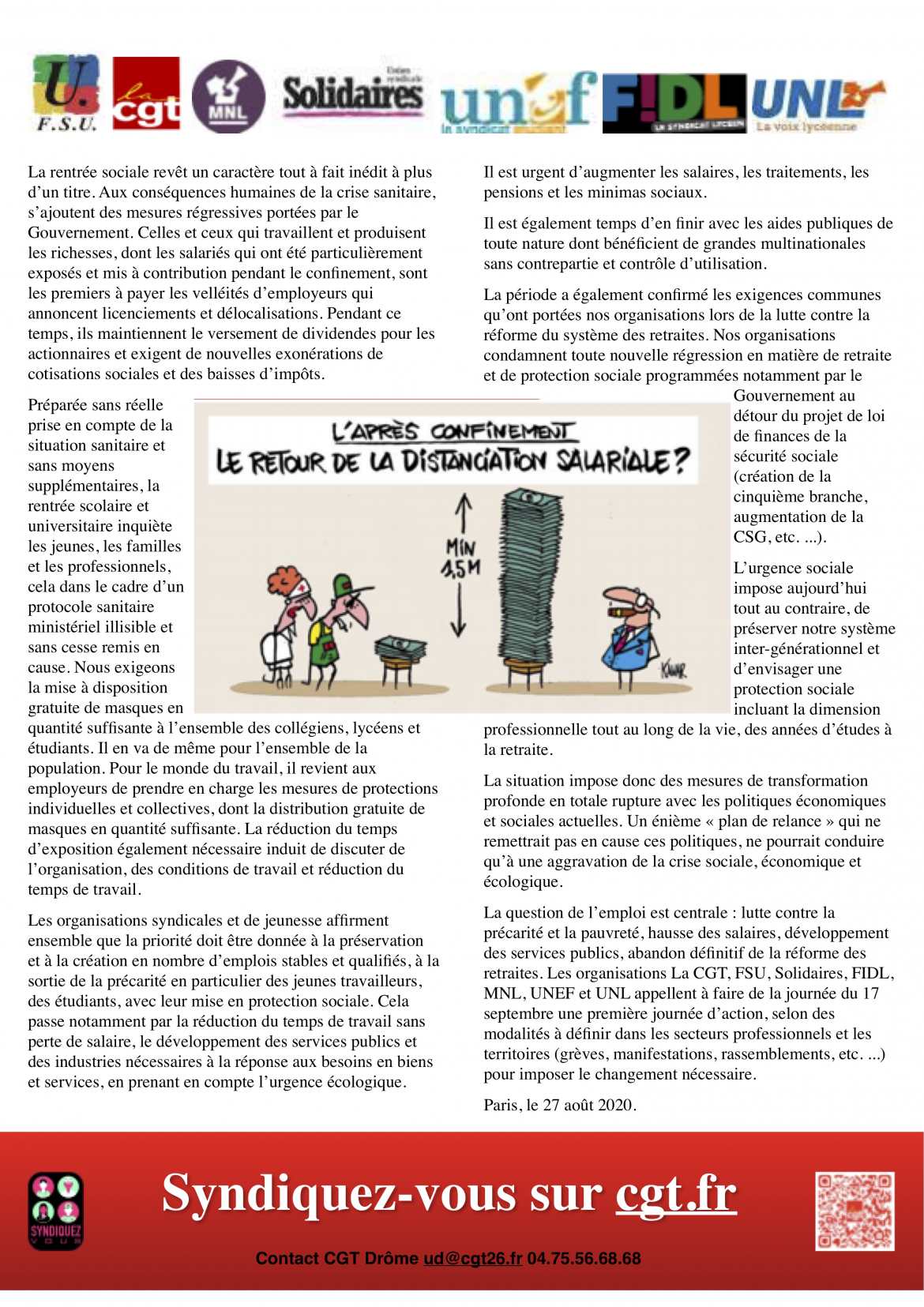 17 Septembre - Pour un 'APRÈS' meilleur 'qu'AVANT' - Tract UD26 Verso