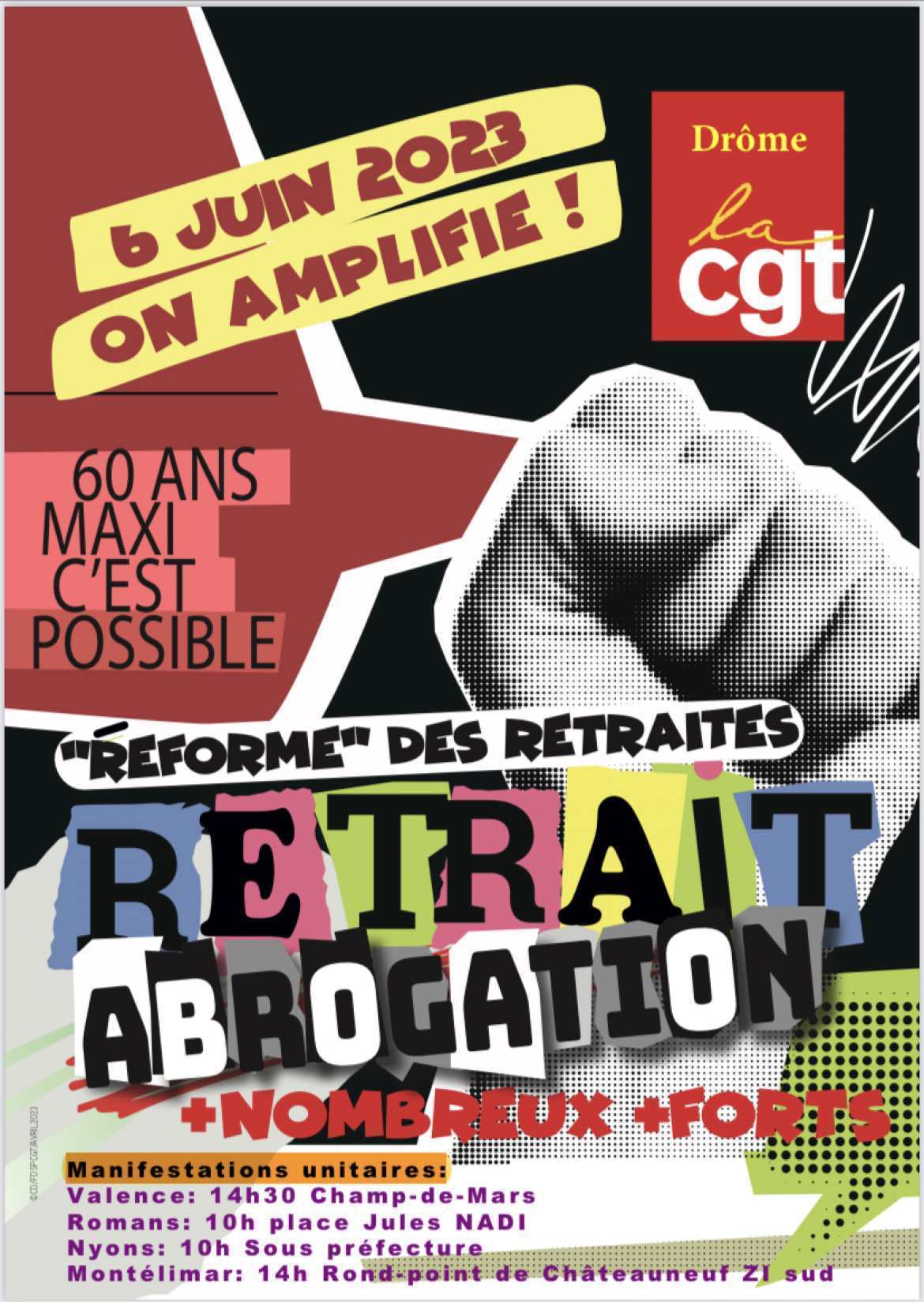 Tract UD26 - 6 juin 2023 ABROGATION réforme des RETRAITES