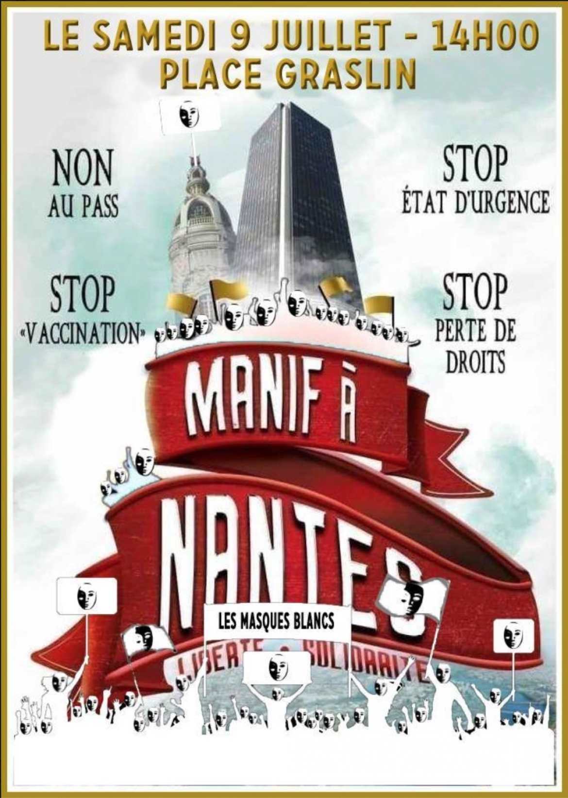 Manifestation à Nantes le 9 juillet 2022