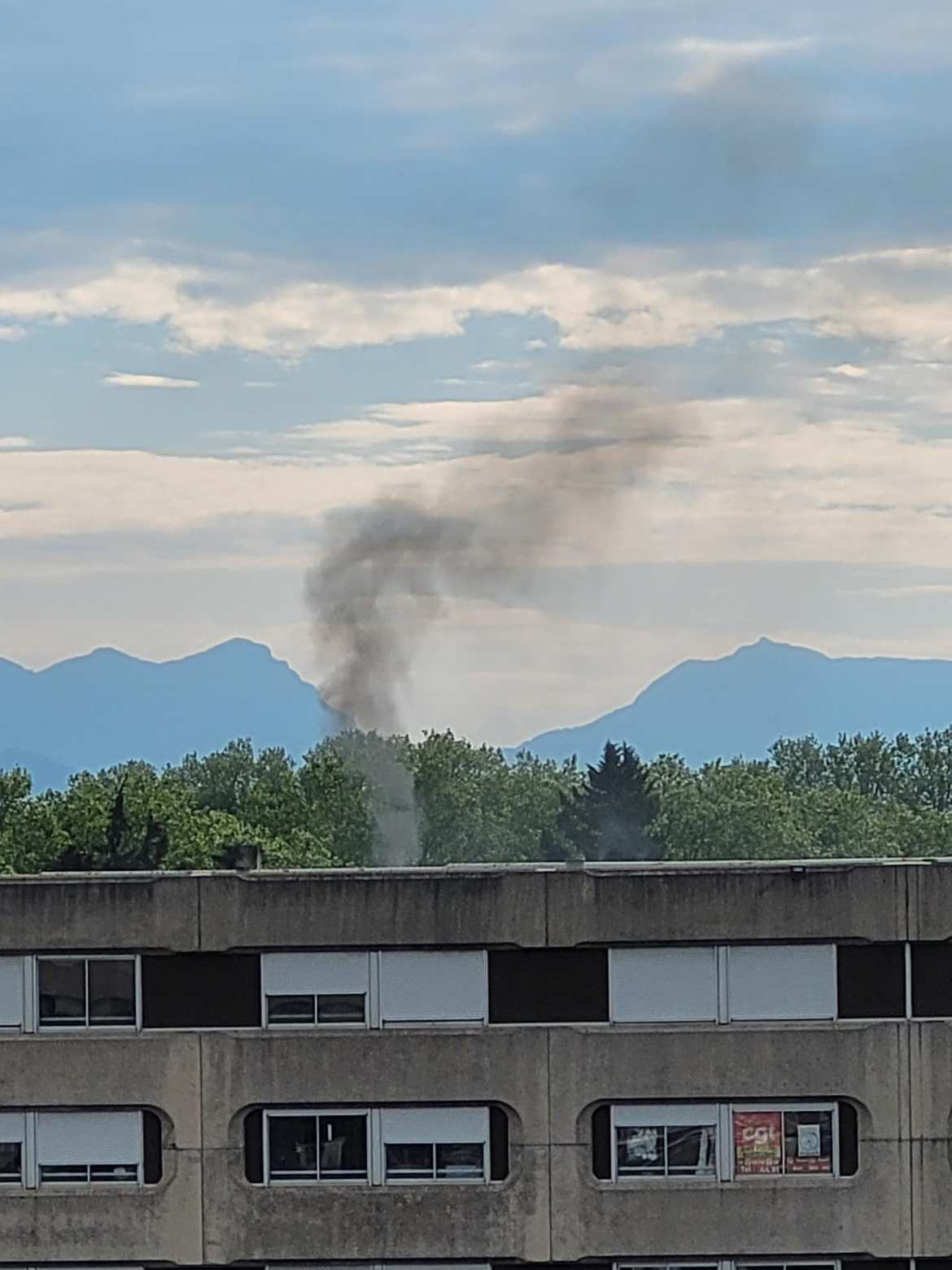 Début de l'incendie du Galoubet 28.04.2025 à 9h32