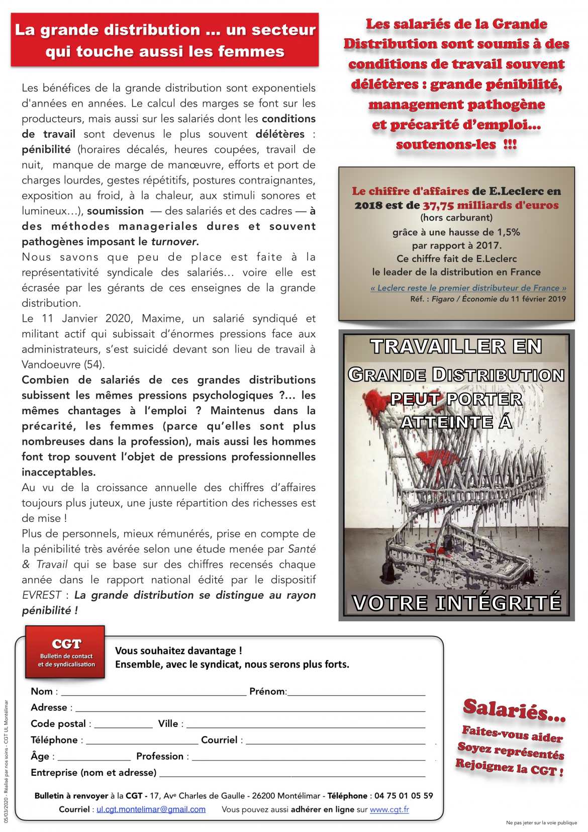 #8mars15h40 - Tract CGT - UL Montélimar    - verso