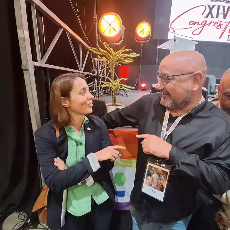 Sophie BINET Secrétaire Générale CGT Confédérale et Vincent SEGUIN Secrétaire Adjoint CGT-GHPP